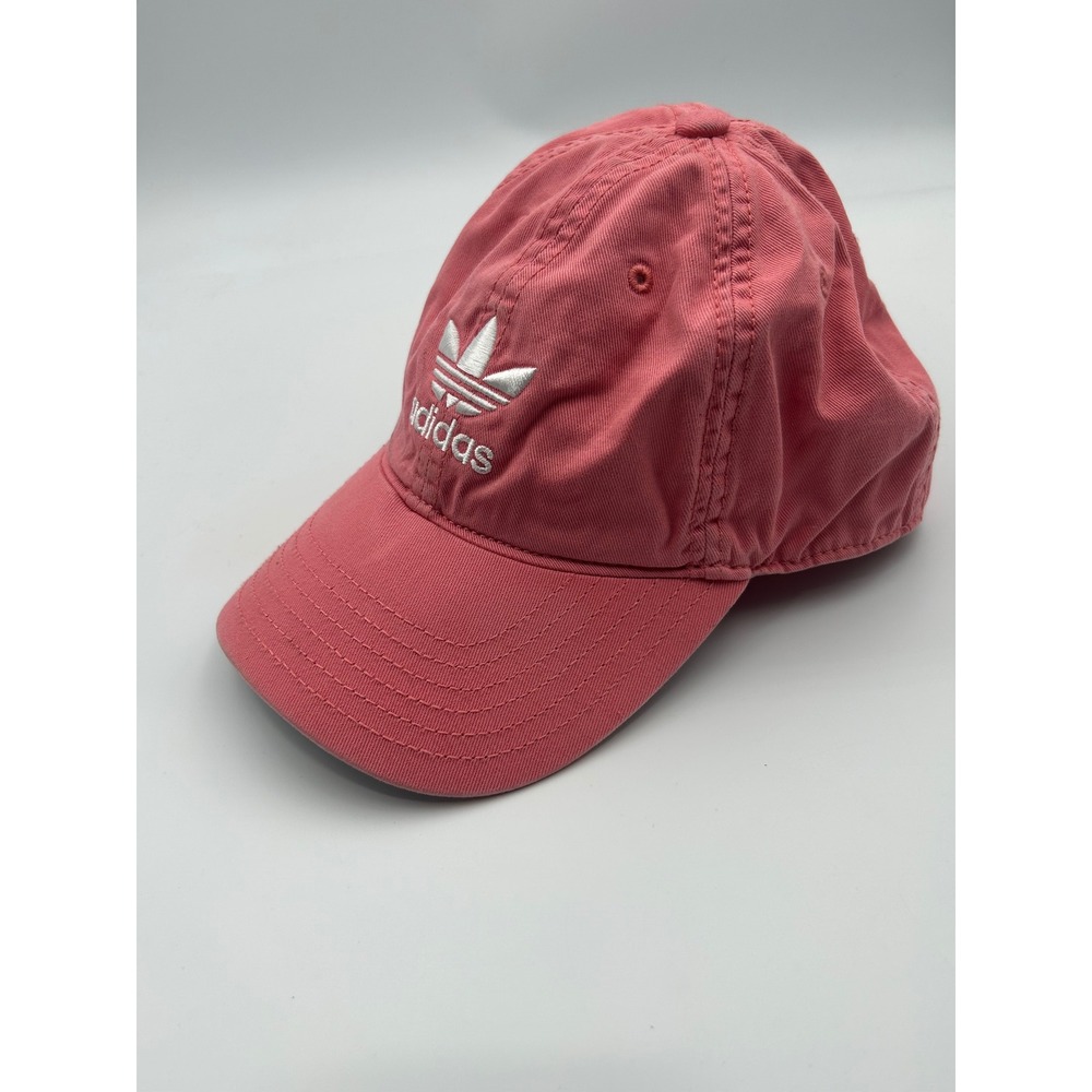 Adidas Originals Trefoil Baseball Cap Coral Pink Adjustable Strapback Hat